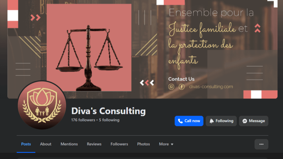 Diva's Consulting - Community Management Facebook & Meta Ads - Projet réalisé par Ravinala Digital, agence web à Madagascar | Marketing Digital - Antananarivo, Madagascar